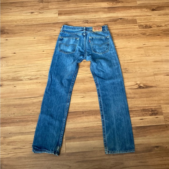Original Blue Denim Levi’s 501 Button Fly Jeans 29x30 - Picture 2 of 9